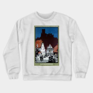 Vintage Travel Poster France Kaysersberg Crewneck Sweatshirt